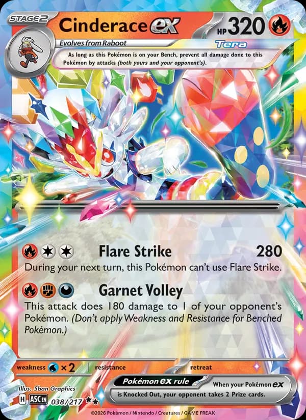 Cinderace ex 038/217, Ascended Heroes