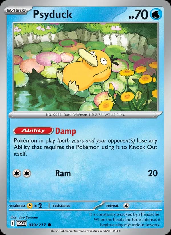 Psyduck 039/217, Ascended Heroes