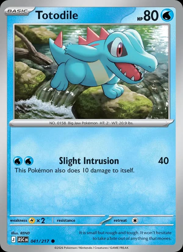 Totodile 041/217, Ascended Heroes