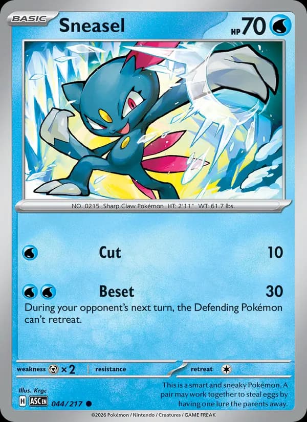 Sneasel 044/217, Ascended Heroes