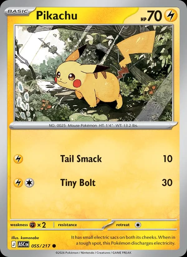 Pikachu 055/217, Ascended Heroes