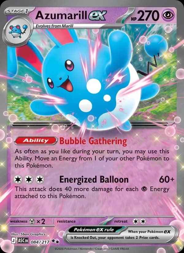 Azumarill ex 084/217, Ascended Heroes