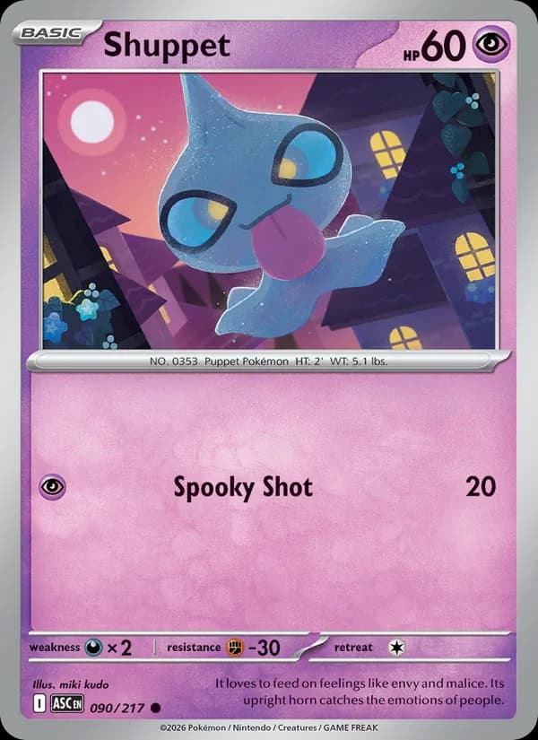 Shuppet 090/217, Ascended Heroes
