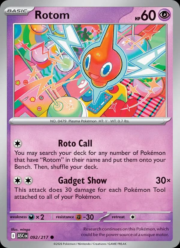 Rotom 092/217, Ascended Heroes