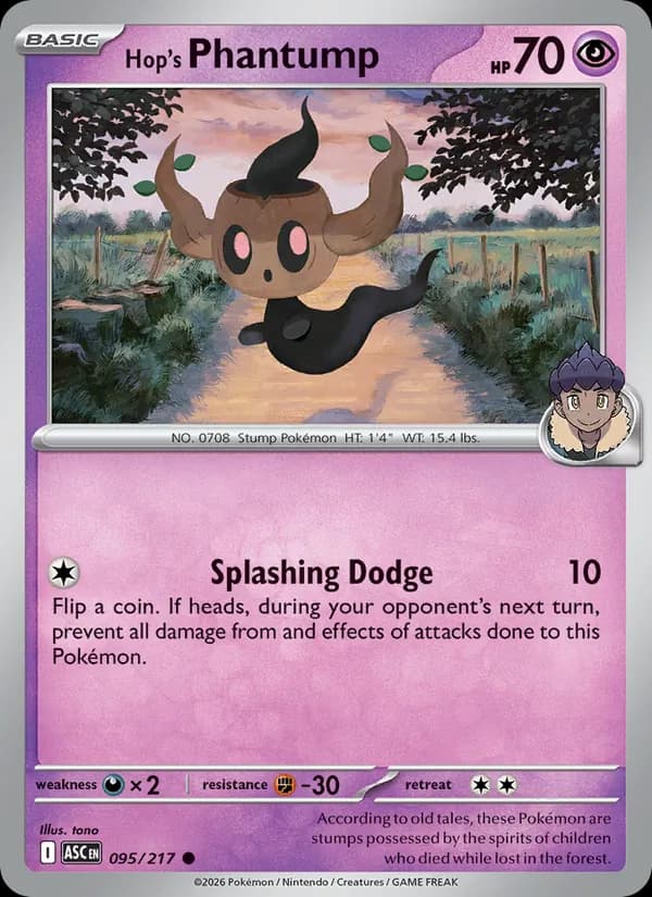 Hop's Phantump 095/217, Ascended Heroes