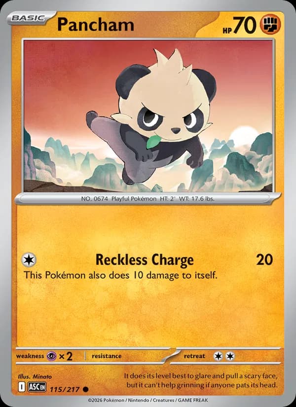 Pancham 115/217, Ascended Heroes