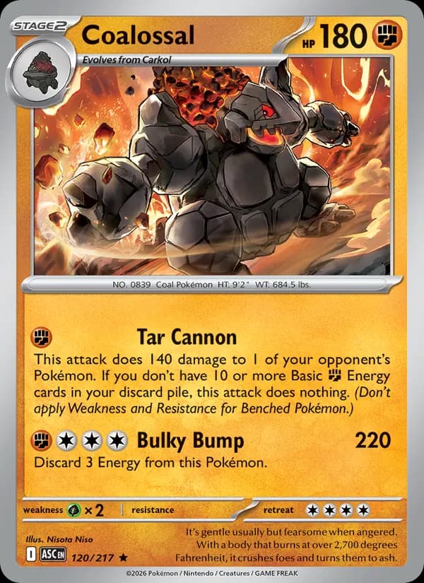 Coalossal 120/217, Ascended Heroes