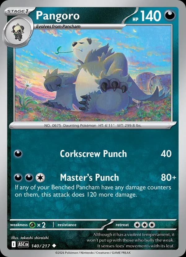 Pangoro 140/217, Ascended Heroes