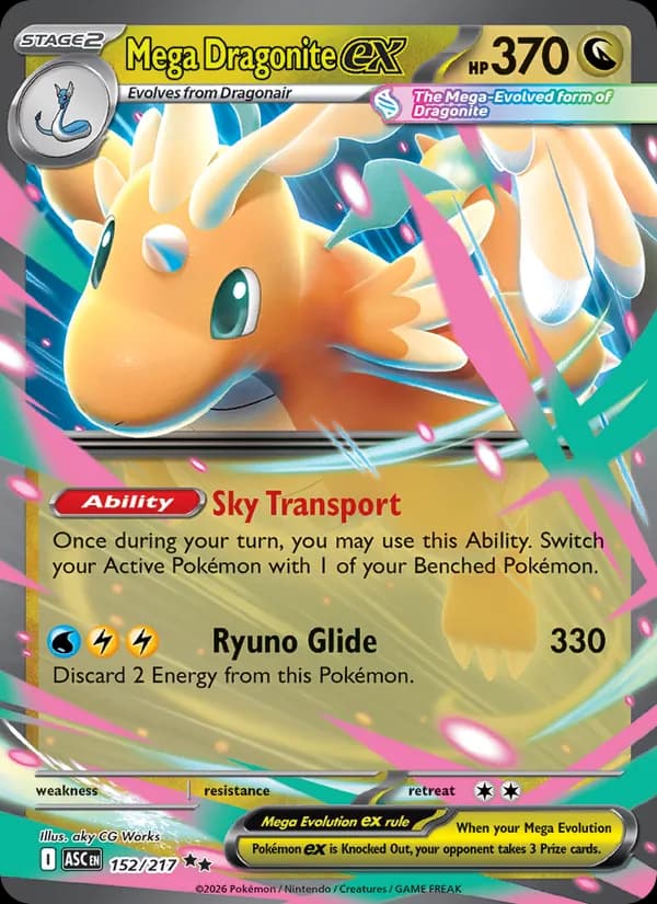 Mega Dragonite ex 152/217, Ascended Heroes