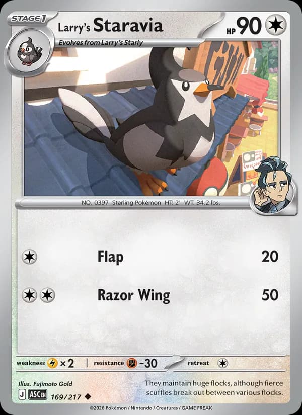 Larry's Staravia 169/217, Ascended Heroes