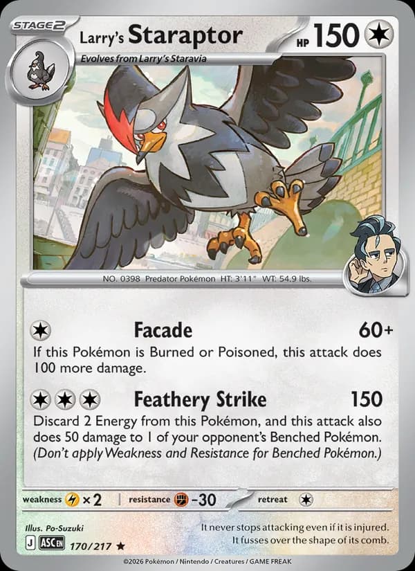Larry's Staraptor 170/217, Ascended Heroes