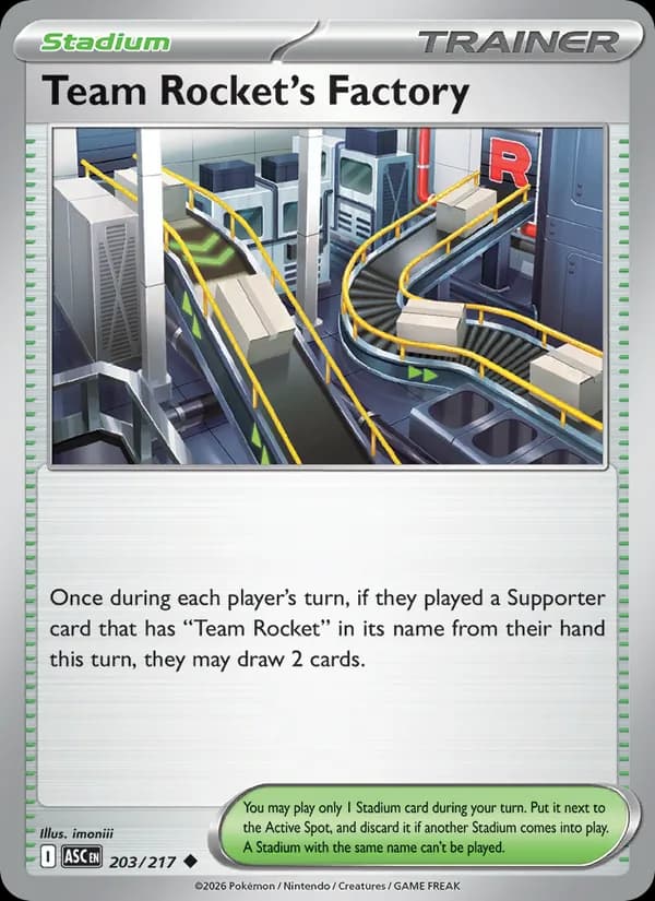 Team Rocket's Factory 203/217, Ascended Heroes