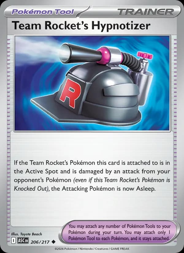 Team Rocket's Hypnotizer 206/217, Ascended Heroes