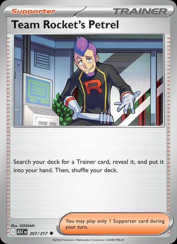Team Rocket's Petrel 207/217, Ascended Heroes
