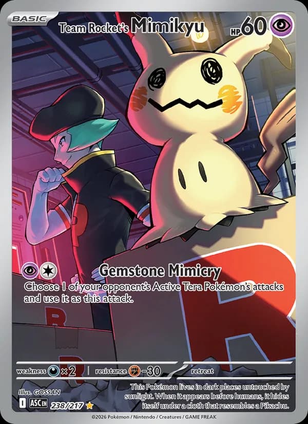 Team Rocket's Mimikyu 238/217, Ascended Heroes