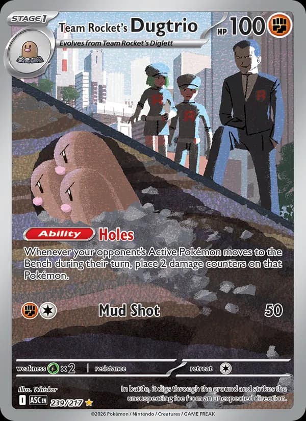 Team Rocket's Dugtrio 239/217, Ascended Heroes