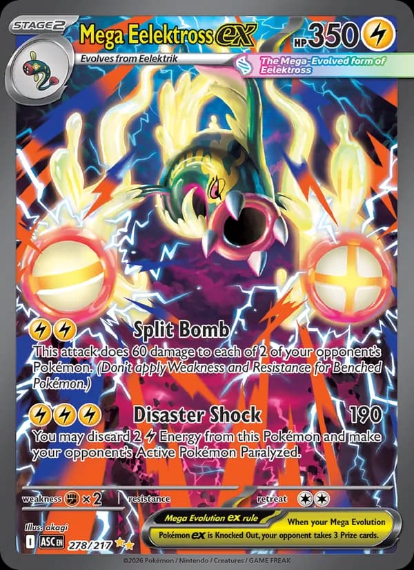 Mega Eelektross ex 278/217, Ascended Heroes