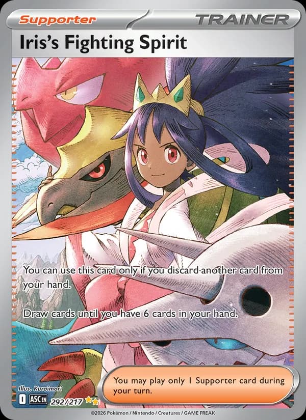 Iris's Fighting Spirit 292/217, Ascended Heroes