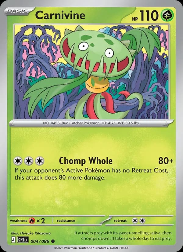 Carnivine 004/86, Chaos Rising