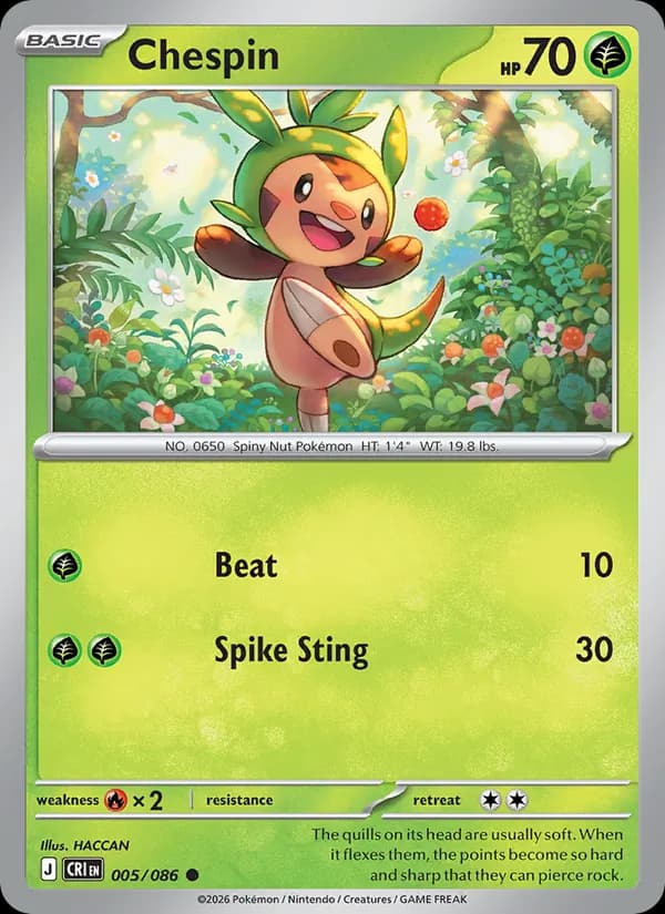Chespin 005/86, Chaos Rising