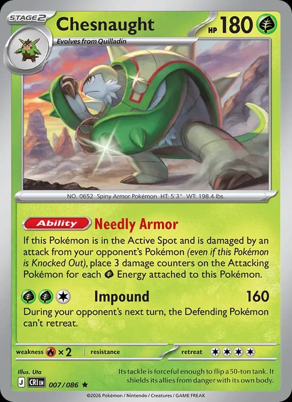 Chesnaught 007/86, Chaos Rising