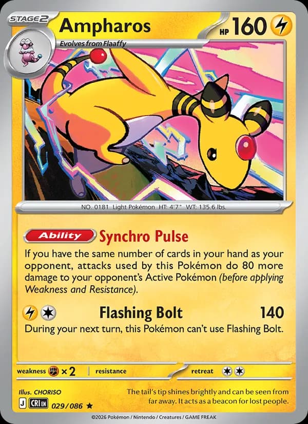 Ampharos 029/86, Chaos Rising