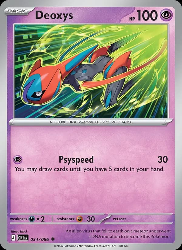 Deoxys 034/86, Chaos Rising