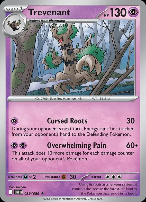 Trevenant 039/86, Chaos Rising