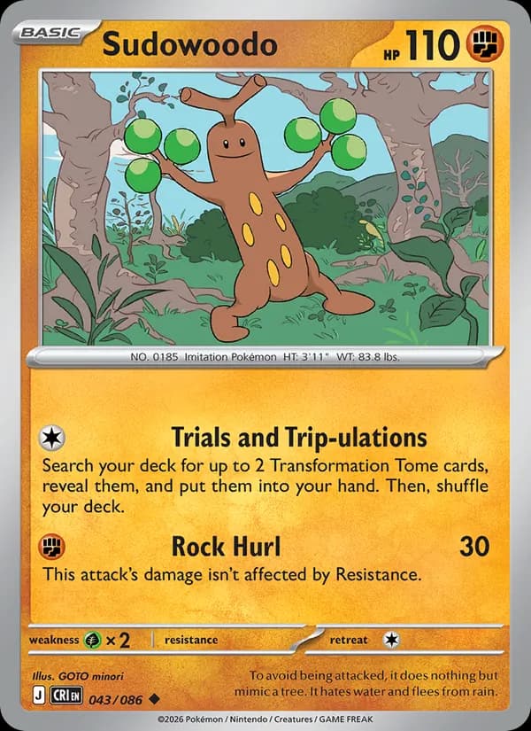 Sudowoodo 043/86, Chaos Rising