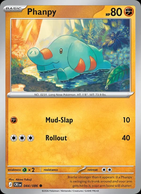 Phanpy 044/86, Chaos Rising