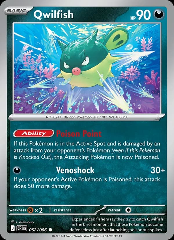 Qwilfish 052/86, Chaos Rising