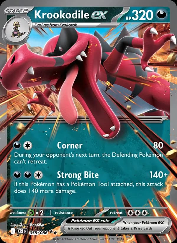 Krookodile ex 055/86, Chaos Rising