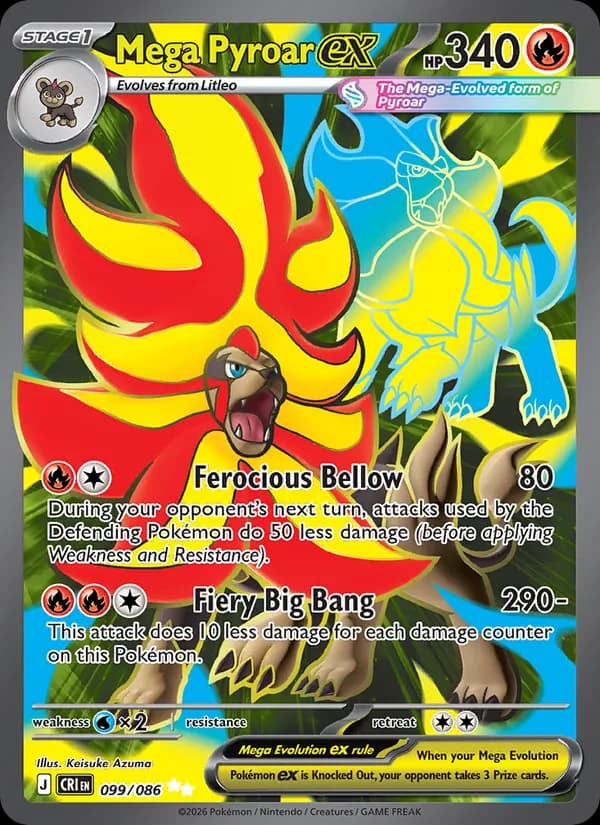 Mega Pyroar ex 099/86, Chaos Rising