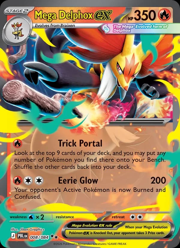 Mega Delphox ex 008/84, Pitch Black