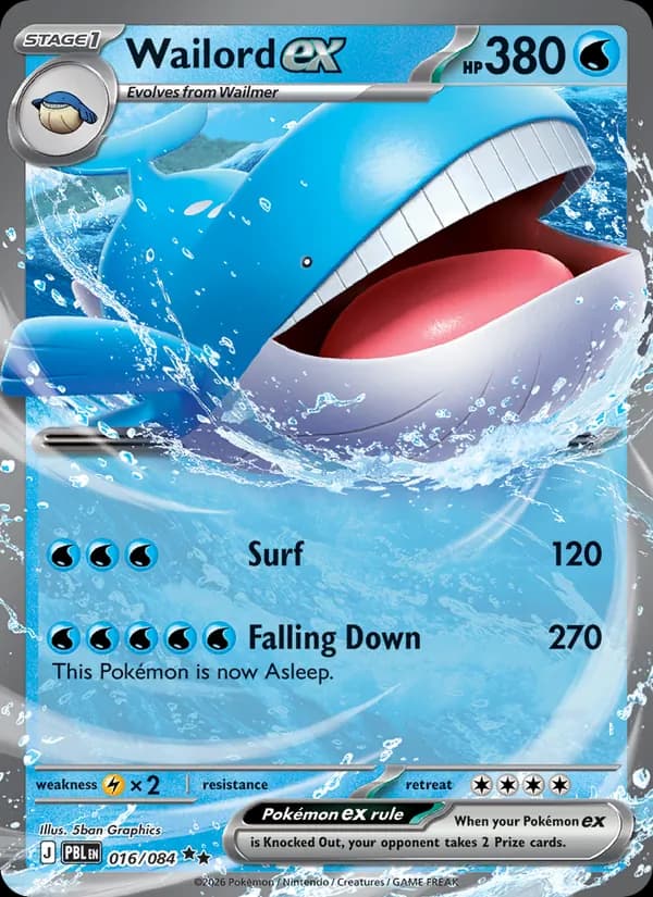 Wailord ex 016/84, Pitch Black