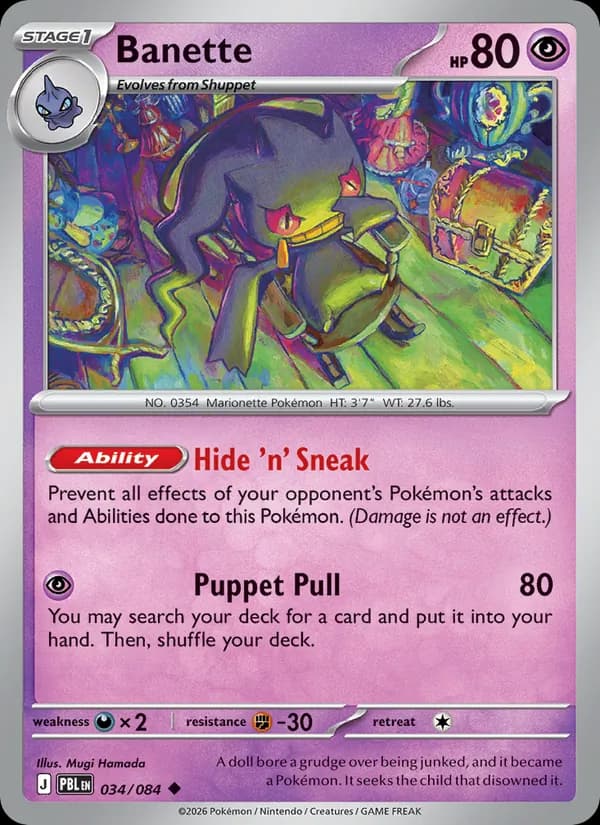Banette 034/84, Pitch Black