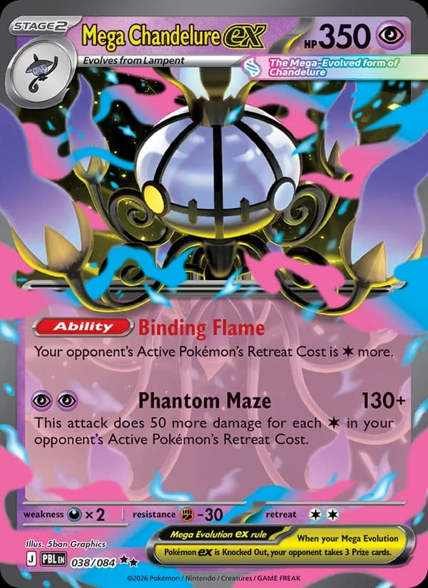Mega Chandelure ex 038/84, Pitch Black