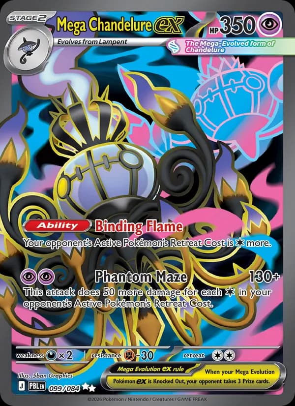 Mega Chandelure ex 099/84, Pitch Black