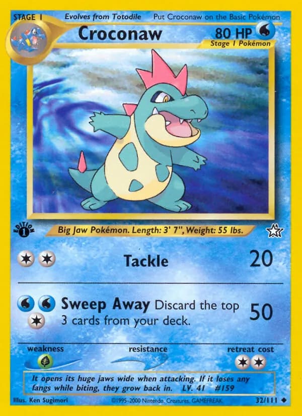 Croconaw 32/111, Neo Genesis