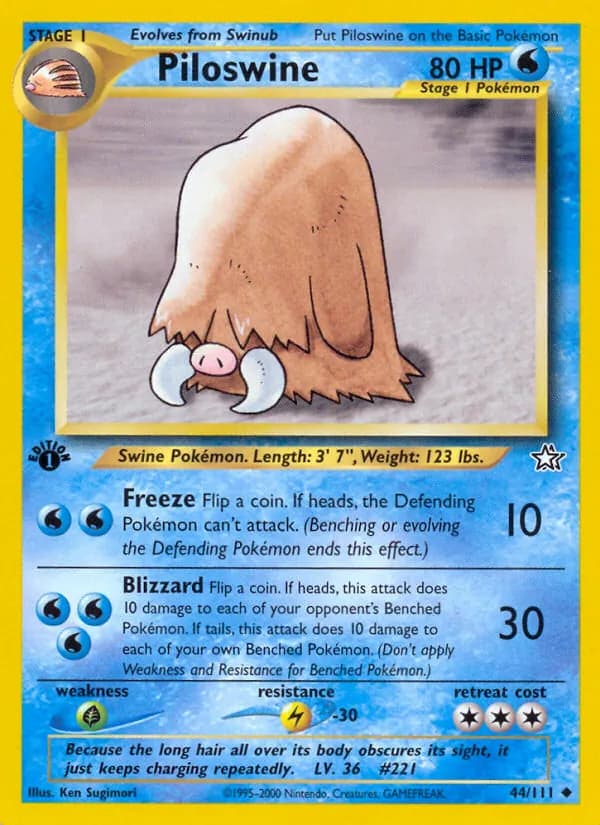 Piloswine 44/111, Neo Genesis
