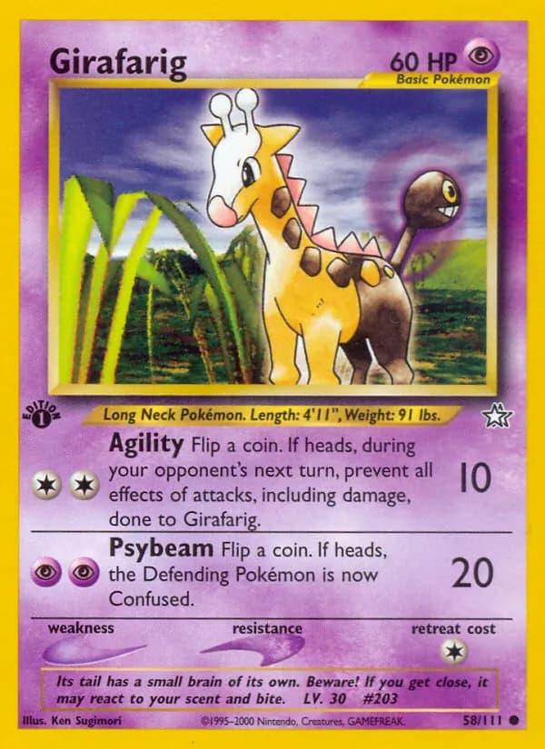Girafarig 58/111, Neo Genesis