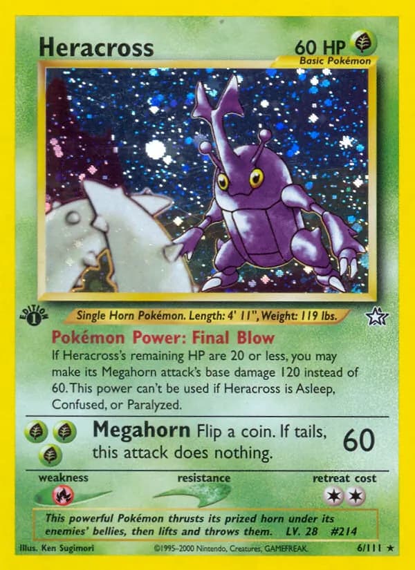 Heracross 6/111, Neo Genesis