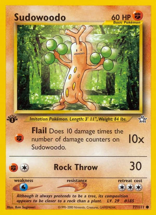 Sudowoodo 77/111, Neo Genesis