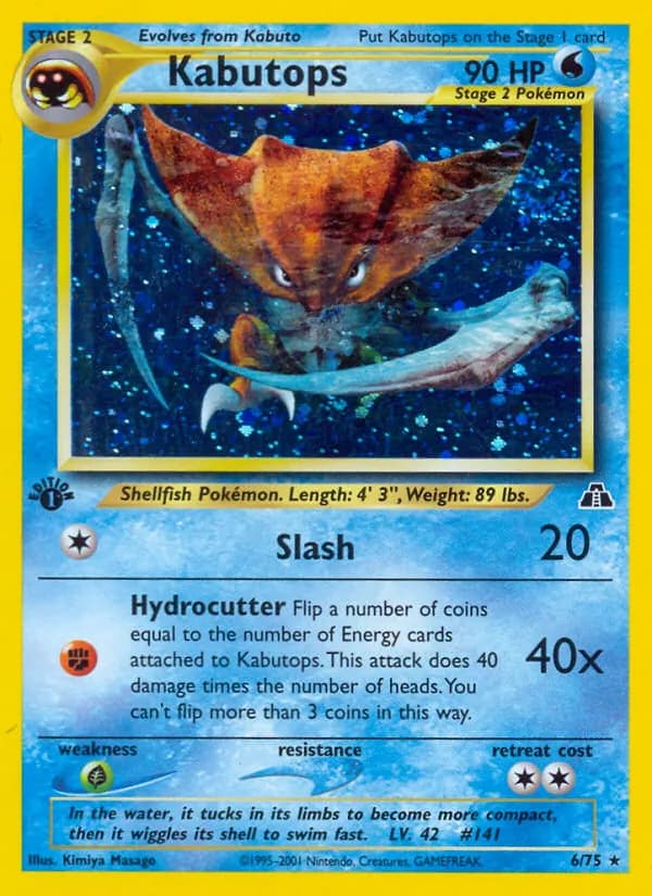 Kabutops 6/75, Neo Discovery