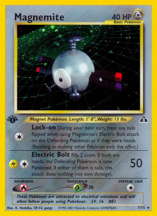 Magnemite 7/75, Neo Discovery