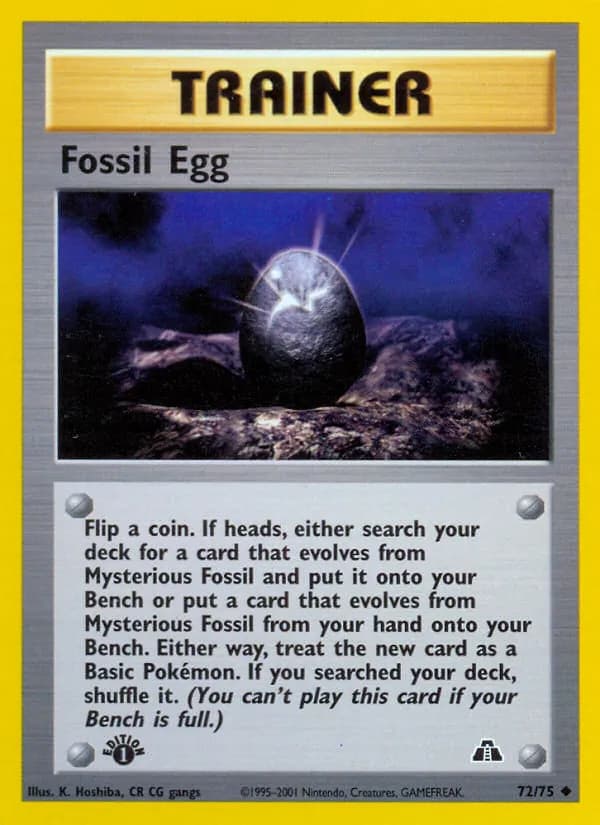 Fossil Egg 72/75, Neo Discovery