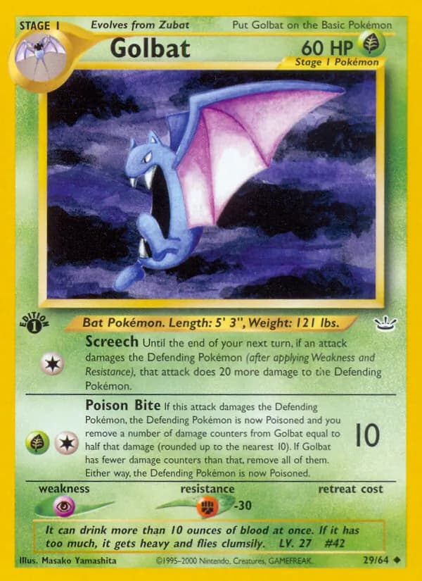 Golbat 29/64, Neo Revelation