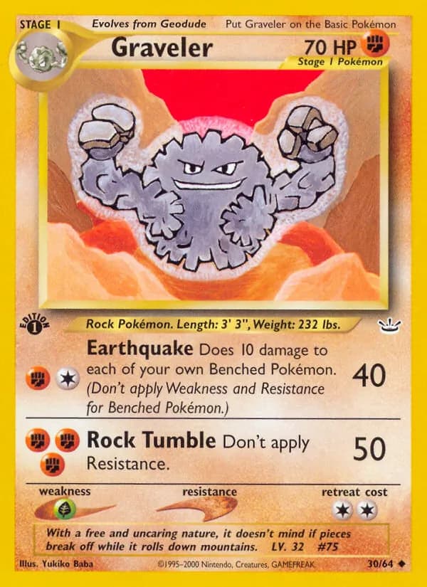 Graveler 30/64, Neo Revelation