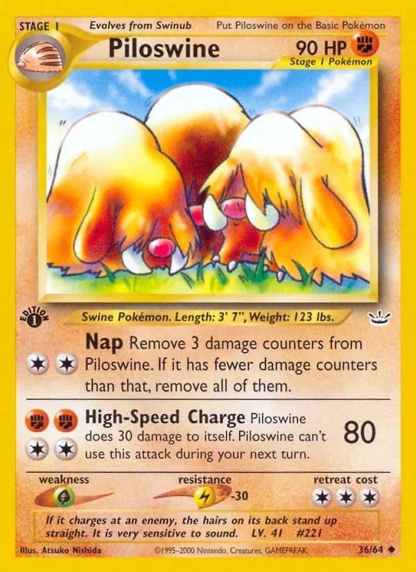 Piloswine 36/64, Neo Revelation