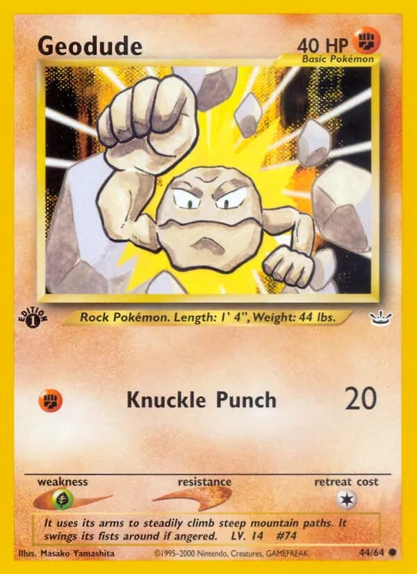 Geodude 44/64, Neo Revelation